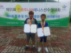 제51회 전국주니어테니스선수권대회 10세부 단식 준우승 김세형, 복식 3위 장해석, 김세형 입상