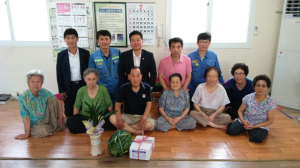 죽도동, 품질기술부와 함께 경로당 방문