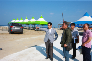임광원 울진군수, 워터피아페스티벌 점검