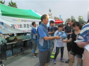 신포항로타리클럽, 국제불빛축제 봉사활동