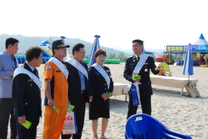 경북소방본부장, 울진소방서 119시민수상구조대 방문