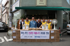 무더위 식힌 작은 정성 ‘눈길’