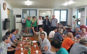 포항 중앙동 행정복지센터, 북부시립경로당 식사대접