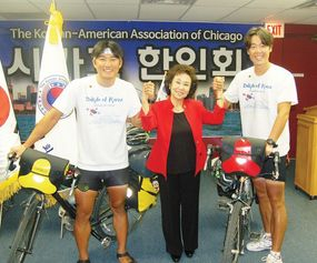 ‘독도 알린다’…자전거 美횡단 청년들 ‘화제’