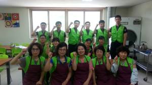 영주署 112타격대,   무료급식 식사도우미 등 봉사