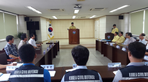 영양군 관내 학교장 을지연습 설명회 참관