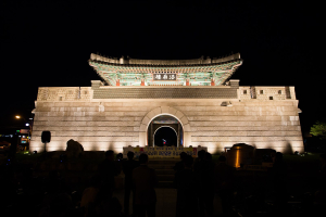 구미 선산읍성 야간 조명 점등