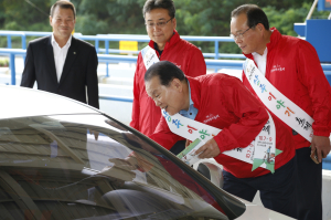 이정백 상주시장, 이야기 축제 톨게이트 홍보