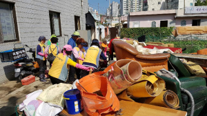 태풍 ‘차바’ 피해 막심…市, 응급복구작업