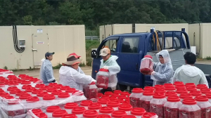 문경시 동로면 오미자작목회, 주차장서 오미자 판매 ‘온힘’