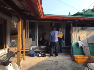 포항 동해면사무소, 집수리 자원봉사활동
