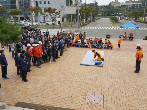 포항시설관리공단, 합동소방훈련 실시