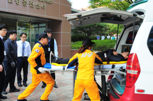 포항성모병원, 포항남부소방서와 합동소방훈련