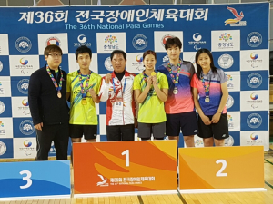 김천시청 장애인 배드민턴단, 장애인체육대회 휩쓸어