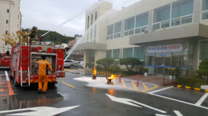 포항 북구청, 합동 소방훈련 실시