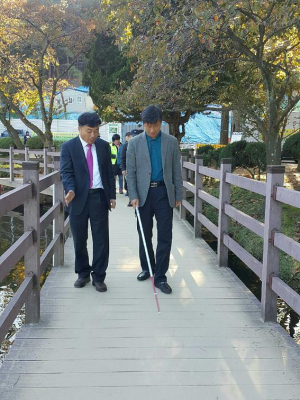박세진 구미시의회 기획행정위원장, 시각장애인 체험