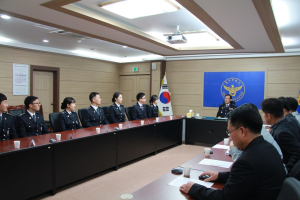 칠곡署, 신임 제289기 현장실습생 8명과 간담회