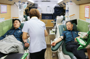 성주署, 헌혈 릴레이 행사 참여