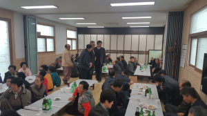 영천 힐링산업과, 임고면 경로당 입택 행사 참석