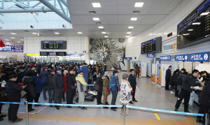 (포토) 설 열차표 예매 시작!