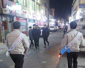 상주署, 시내 중심가 청소년비행 예방활동