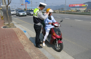 고령署, 이륜차 교통법규위반 집중 홍보ㆍ계도ㆍ단속