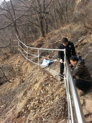 봉화 청량산도립공원사무소, 낙석위험지구ㆍ시설물 점검