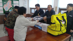 포항 기북면, 화재피해 가정 위문