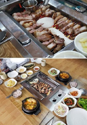 효리의단골집 제주도 성산일출봉 맛집 ‘청솔나무집’ 필수먹거리 참숯흑돼지구이