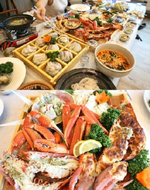 부산 광안리 횟집 ‘산해횟집’ 광안대교 바라보며 즐기는 회무한리필코스