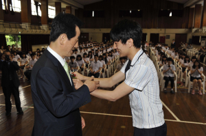 이영우 경북교육감, 일일 명예교사 활동