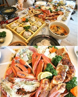 부산 광안리 횟집 ‘산해횟집’ 1인 1대게+회무한리필 대게코스 인기