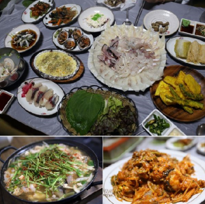경주 가을여행코스 식도락은 경주 횟집 ‘통나무회(통나무횟집)’ 