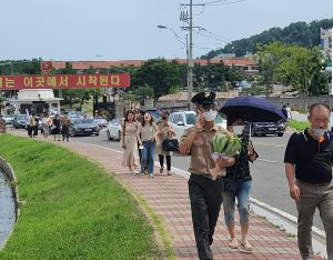 포항시 오천읍 ,해병대 교육훈련단 대면 수료식