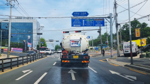 안동시, 도로살수 시행…열섬현상 완화