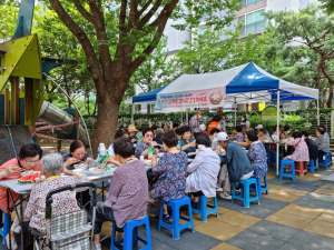 범어3동 희망나눔위원회, 삼계탕 나눔행사