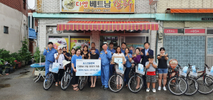 포스코플랜텍, 광양지역 다문화가정에 자전거