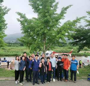 포항 기계면, 14개 마을 632ha 벼 병해충 항공방제