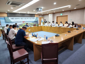 고령, 문화유산 중장기 발전계획 자문회의 개최