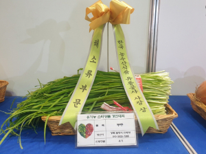 포항 유기농 부추, 고품질 농산물 인정