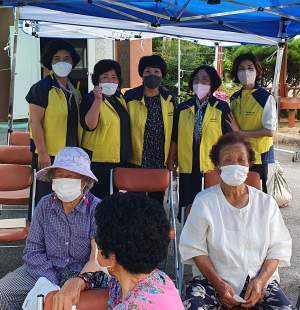 의성 춘산면 여성자원봉사대 예방접종 봉사