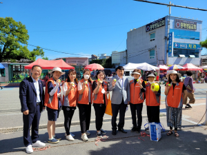 포항 흥해자원봉사거점센터, 안전 반사스티커 배부
