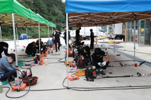 울진군, 예취기 합동 순회수리 봉사