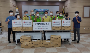 상주 사회봉사단 지심회, 공성면 건강취약계층 삼계탕 나눔