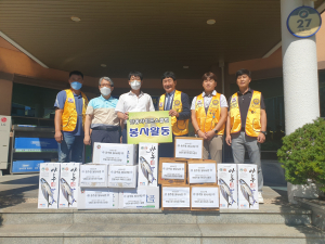 안동라이온스클럽, 옥동 취약계층에 식품꾸러미 지원