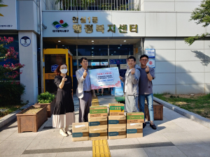 유성룡 씨, 대구 안심1동에 성금 기탁