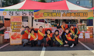 청도농협, 검단농협 직거래장터서 청도반시 판촉행사