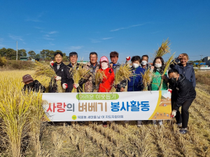 상주 북문동 새마을남녀지도자회, 벼 베기