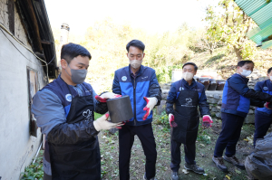 월성본부, 경주 석읍리서 연탄배달 봉사