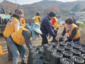 상주시 낙동면 적십자봉사회, 사랑의 연탄 나눔